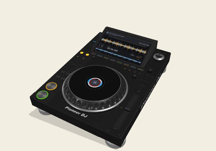 Pioneer DJ CDJ-3000, reconstitution 3D Pacto
