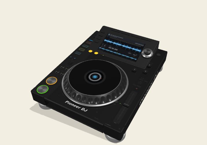 Pioneer DJ CDJ-2000NXS2, reconstitution 3D Pacto