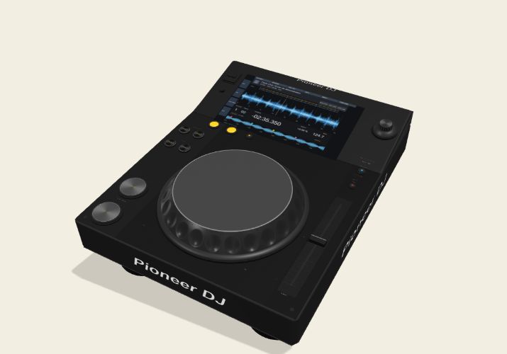 Pioneer DJ XDJ-700, reconstitution 3D Pacto