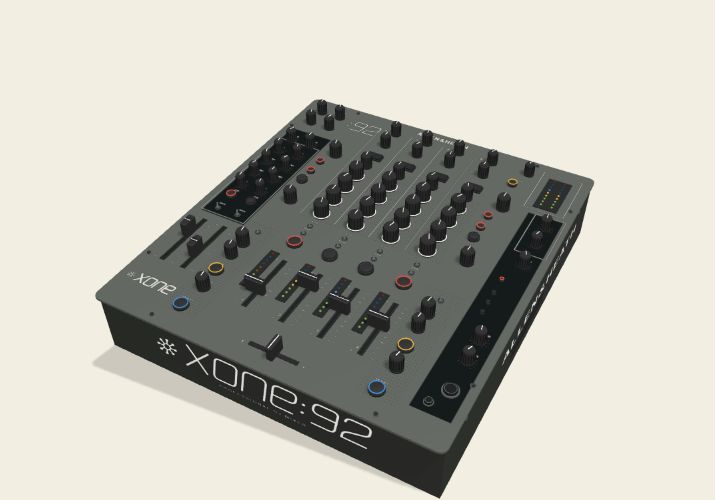 Allen & Heath Xone:92, reconstitution 3D Pacto